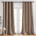 NICETOWN Blackout Curtains 90 inches Long for Bedroom - Grommet Light & Heat Blocking Window Treatments Soundproof Drapes for Living Room (2 Panels, W52 x L90, Cappuccino)