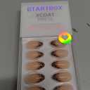 BTArtbox Press On Nails Almond  Espresso Leopard, LampCurable Short French Tip Press On Nails with Glue and Adhesive Tabs for Women, Soft Gel Glue On Nails in 16 Sizes  32 Stick On Nails Kit