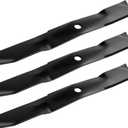 ACEBRI Mower Blades 54 '' Fit for John Deere M115496, GY20569, for John Deere 325, 335, 345, 355D, 425, 445, 455, F725, G100, LX288 Mower Blades 3Pack