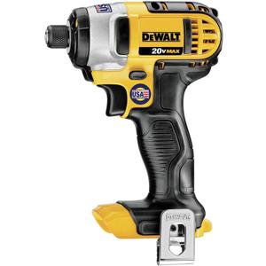 DEWALT 20V MAX* Impact Driver, 1/4-Inch, Tool Only (DCF885B), Yellow