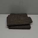 Kevin Textile Halloween Burlap Linen Placemats Set of 6 Heat Resistant Dining Table Place Mats Washable Kitchen Table Mats for Dinning Party Holiday Indoor Outdoor, 13 x19 inches, Black