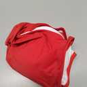 B2prity Women's One Piece Swimsuits Tummy Control Front Cross Bathing Suits Tie Back Slimming V Neck Swimwear (Large, Red Solid Color)