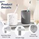 2 x Sink Caddy, Instant Dry Bathroom Kitchen Sink Organizer, Water Absorbing Stone Tray for Soap Bottle Sponge Brush Candles (Light Grey)