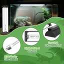QZQ T5 UVB Reptile Light Fixture Combo Kit 8W, 10.0 UVB Light for Reptiles, Terrarium Hood Comes with Desert UVB Lamp for Bearded Dragon, Gecko, Tortoise, Lizard