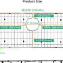 Stainless Steel Detachable Sink Grid (28-9/16" x 15-9/16" Rear Drain) | 304 Stainless Steel, Anti-Rust, Sink Bottom Protector, Scratch Proof, Rear Drain, Multi-Use Rack, Heavy Duty, Easy Clean