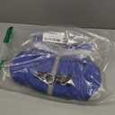 AOFITEE Dog Coat, Warm Winter Jacket for Medium Dogs, Reflective Turtleneck With Built-in Harness, Waterproof Windproof Pet Fleece Vest Puffer, Blue M