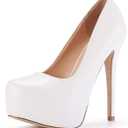 DREAM PAIRS Women's Swan-30 High Heel Platform Dress Pump Shoes (7)