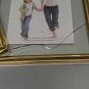 6x8" Gold Picture Frames Set of 2,Glass Frames for Pressed Flowers 6"x8" Floating Picture Frame for Photo (4x5,4x6,5x6,5x7in Float Effect),up to 6 by 8" Full Size Display,for Wedding/Postcard/Collage