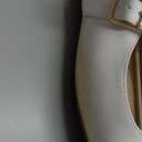 DREAM PAIRS Women's Flats Square Toe Mary Jane Flats Comfortable Casual Dress Shoes Ballet Flats with Buckle Strap Casual Work Office Mary Jane Shoes (11, White)