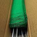 3*82ft Temporary Fence with Posts, Animal Barrier Dog Portable Fencing with Fiberglass Stake Windbreak Rope, Safety Snow Plastic Netting Roll for Garden Backyard Outdoor for Chickens or Other Animals