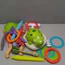 Aliex 3 in 1 Dinosaur Musical Jumping, Toss Ring and Stomping Launch Rocket Launcher, Indoor & Outdoor Sports Toys with Remote Control for Kids Ages 3-8 4-6,Active Outside Toy Gift for Boys and Girls (Large)