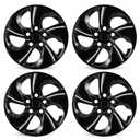 TULALUX 15 inch Replacement Hubcaps Fit for 2006-2011 Honda Civic, Wheel Rim Cover Compatible with 2013-2015 Honda Civic 15'' Steel Wheel; 4 Pcs (Glossy Black)