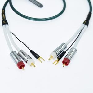 5ft Ultra Low Noise Double Audio 2 rca to rca male Cable balance Ground Wire of turntable Independent Shield-rcaed Signal Line Preamp LP Vinyl Record Player Amplifier Chassis Gold-rca Plated Connector
