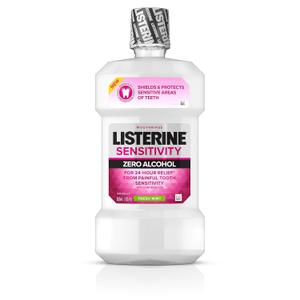 Listerine, Mouthwash 24hour Relief for Painful Tooth Sensitivity, fresh mint, 16.9 Fl Oz
