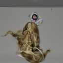 BARSDAR Short Blonde Ponytail Extension - 12 Inch Claw Clip Ponytail Hair Extensions for Women - Short Wavy Multi Layered Synthetic Clip in Pony Tail Hairpieces Daily Party - Blonde Mixed (Light Ash Blonde with Highlights)