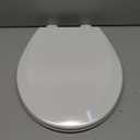 BEMIS 500EC 390 Toilet Seat with Easy Clean & Change Hinges, 1 Pack Round, Cotton White