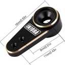 INJORA RC Servo Steering Servo with Servo Mount and Horn for AX24 RC Car Boat Model Parts Axial SCX24 Upgrade Parts (Brass Black), Small