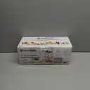 4-in-1 Small Food Processor Cordless Set with 600ml Glass Bowl, 3*240ml Stainless Steel Bowls and 3+4 Blades, USB-C Rechargeable Battery Mini Meat Vegetable Chopper, Electric Kitchen Blender Wireless