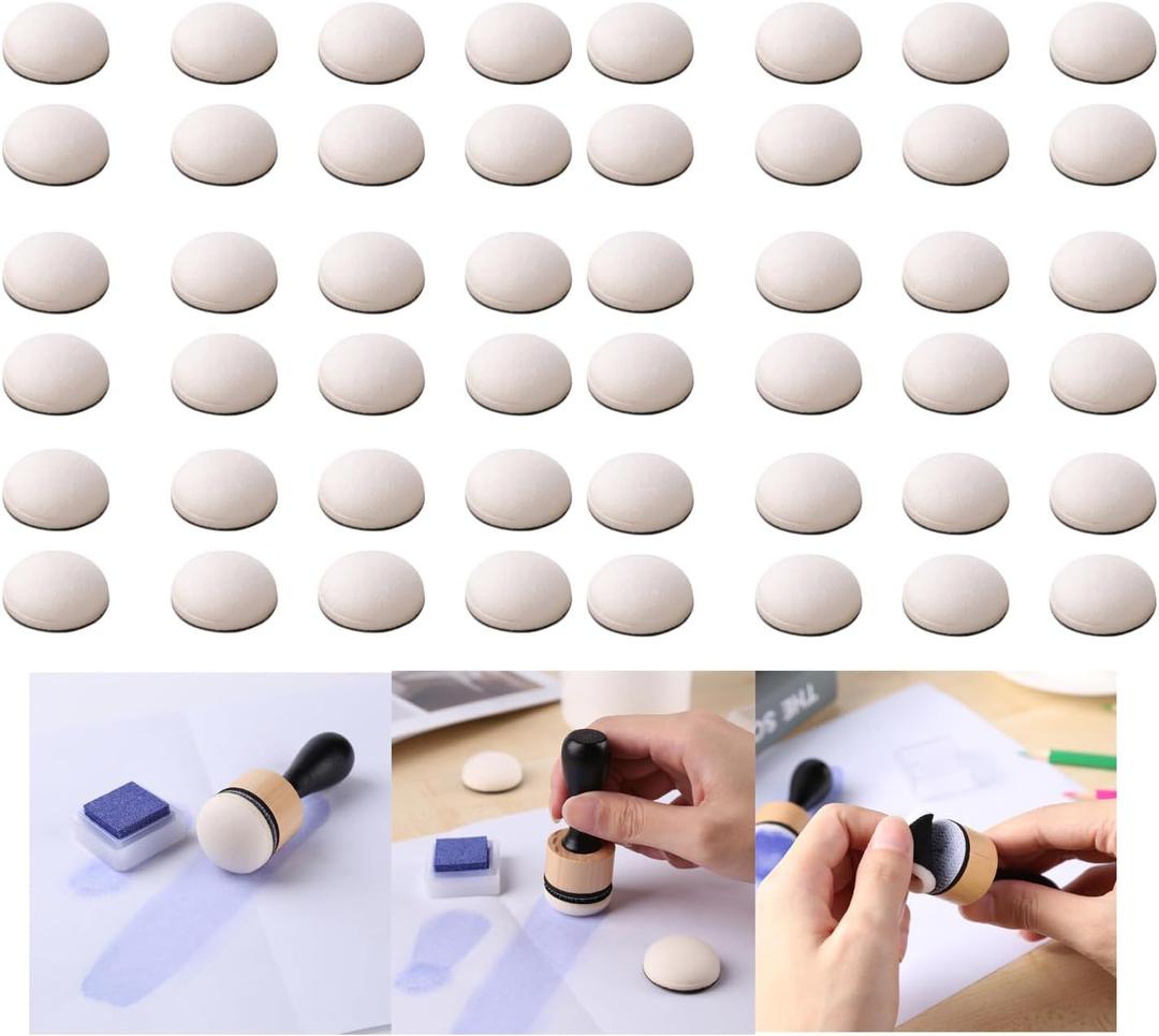 BAOFALI 40Pcs/Set Ink Blending Round Head Foams Replacement Refill Foam for Foams Scrapbooking Painting Drawing Art Blending Scrapbooking Painting Drawing Art Supplies Ink Tool