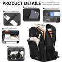 Black Backpack for Men, School Backpack for Boys Teens,15.6 inch Laptop Back Pack with Reinforced Straps, Backpacks for School Business Work College Travel, College Book Bag, Bookbag