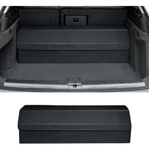 Trunk Organizer, Custom Fit for Toyota Corolla Cross Prius Venza, 35.4" Suede Storage Box, Foldable Multi-Compartment Cargo Organizer for SUV, Car, Road Trips, Groceries & Sports Gear