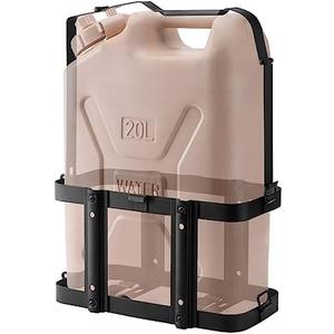 Racewill 5 Gallon Water Storage Containers Holder Mount - Only Fit for Scepter Water Container and Fuel Can 20L - Lockable Mounting Bracket for Camping, RV, and Overlandin, Black