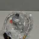 Stanbroil Horizontal Two Stage Propane Regulator - 20" RV Propane Pigtail Stainless Steel Braided Hose Type 1 Connection with 1/4" Male NPT