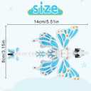 3D Printed Articulated Dragon Toy with Wings  Flexible Poseable Fantasy Fidget Toy for Stress Relief & Anxiety, Mystical Desk Decor for Home Office, Easter Basket Stuffers & D&D Collectors (Blue)