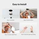 LEPOWER-TEC Recessed LED Can Lights 6 Inch, Smart Wi-Fi Connect White LED Ceiling Light, Adjustable 2700K-6500K Downlight with Junction Box, APP & Voice Control, 1100 Lumens, 4 Pack