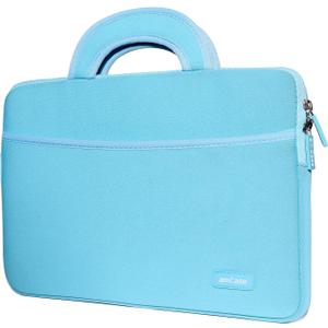 AmCase for Chromebook Case-11.6 to 12 inch Neoprene Travel Sleeve with Handle-Turquoise
