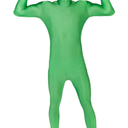 Include Zipper Helper Unisex Spandex Stretch Adult Costume Zentai Disappearing Man Body Suit