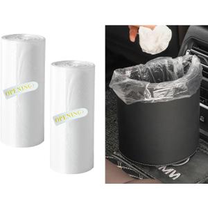 Yourkar 2Packs Trash Liner Refills (60 Count), Watertight Thickened Mini Trash Can Bags, Transparent Desktop Trash Bin Liners Garbage Bags for Cars Office Home, Car Accessories