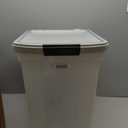 IRIS X-large Clear/Gray Rolling Tote with Latching Lid