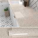 VEELIKE Wide Tan Countertop Contact Paper Waterproof Glossy Granite Peel and Stick Countertops for Kitchen 32''x118'' Self Adhesive Brown Marble Wallpaper Vinyl Countertop Wrap for Walls Table Desk