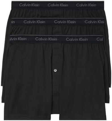 Calvin Klein Men's Cotton Classics 3-Pack Knit Boxer Small