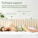 Niagara Sleep Solution Ultra Soft Queen Size Mattress Topper - Viscose Made from Bamboo Pillow Top Mattress Pad for Back Pain Relief - Naturally Cooling for Hot Sleepers, White