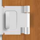 The Door Guardian Door Lock for OutSwinging Doors - Home Security Latch, Childproof & TamperResistant, Quick, ToolFree Install with 3M Tape + Screws (White)