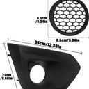 Fog Light Cover Compatible with 2012 2013 2014 Subaru Impreza Black Front Bumper Fog Lamp Covers Right Passenger Side