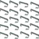 1-3/8Chain Link Fence Gate Clips, Kennel Panel Clip Bands, Chain Link Fence Latch Hardware, Chain Link Fence DIY Gate Clips, Galvanized Steel (20 Pack)