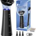 Ear Wax Removal with One-Piece Waste Tank, FSA-HSA-Eligible, Water Powered Ear Cleaner, Electric Ear Cleaning Kit with Water Temperature Sensor, Ear Irrigation Flushing System, Black