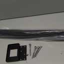 Muzata Black Corner Cable Railing Post 42 Inch 42"x2"x2" T-drilled One-Post Corner Solution Surface Mount Stainless Steel Cable Railing System Kit Indoor Outdoor with Paper User Guide PS02 B34L