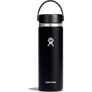 Hydro Flask Water Bottle - Insulated Stainless Steel - Wide Mouth Flex Lid, Non Spill, Leakproof and Refillable in 20 Oz