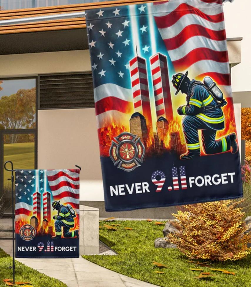 FLAGWIX American 9/11 Flag for Patriot Day - House American Flags for Outside 29.5" x 39.5" - 911 Flag for Patriotic Decorations, Outside Decorations for Yard, Patriotic Flags for Home Garden Decor