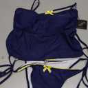 ZAFUL Tankini Swimsuits for Women Bow Tie Side Bathing Suits Tummy Control High Cut Two Piece Bikini Sets. L