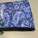 TIASUSAN Travel Mini American Mahjong Set, Mahjong Game Set with 166 White Tiles (0.8"), Complete Set with 4 Racks, and Thickened Blue Printed MahJongg Tiles Bag, Portable Travel Mahjongg Set