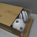 Meooeck 6 Pack Black and White Party Decor 6'' Glitter Black and White Ornaments Graduation 2026 Classroom Decoration Plastic Hanging Ornaments for Birthday Wedding Bridal Shower