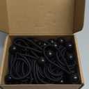 50-Piece YELIER Ball Bungee Cord (Black, 4"), UV Resistant, Antioxidant, Secure Tie Down