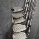 PGF Tour Precision Gold Golf Club– Includes Titanium Driver, Fairway Wood, Hybrid, Irons (5, 7, 9), Wedges (PW, 56°), and Mallet Putter with Headcover, RH, Regular