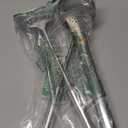 3-Piece Modern Stainless Steel Kitchen Utensil Set - Spatula, Ladle and Tongs - Long Handle Heat Resistant Grip - Non-Stick Cookware Set