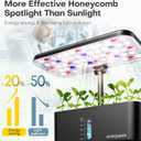 Ahopegarden Indoor Garden Hydroponics Growing System: 10 Pods Plant Germination Kit Herb Vegetable Growth Lamp Countertop with LED Grow Light - Hydrophonic Planter Grower Harvest Lettuce